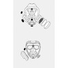 3m Half Facepiece Reusable Respirator, 7500 Series, Silicone, Size Large 7503