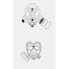 3m Half Facepiece Reusable Respirator, 7500 Series, Silicone, Size Large 7503