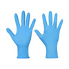 Disposable Gloves, Nitrile, Powder-Free, 3 mil, Blue, XL (Size 10), PK100