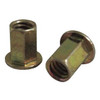 Rivet Nut, 5/16"-18 Thread Size, 0.577 in Flange Dia., 0.64 in L, Steel, 10 PK