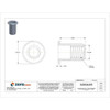 Rivet Nut, 5-16"-18 Thread Size, 0.577 in Flange Dia., 0.64 in L, Steel, 10 PK  CFH2-3118-175T-10