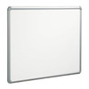 Mooreco Dry Erase Board, Steel, 48 in, 96 in, Aluminum Frame, White, Gloss 219PH