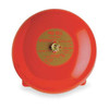 Edwards Signaling Fire Bell,Red,H 3 11/32 x L 6 x W 6 In 439D-6AW-R