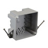 Electrical Box, 32 cu in, Square Box Type, 2 Gangs, PVC, Square Shape