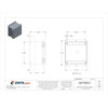 1/4 Turn Latch Electrical Enclosures, 10.05 in H, 6.38 in D, 10 in W, 12, 13, 4, 4X, Polyester