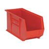 Hang & Stack Storage Bin, Polypropylene, Red, 9 in H, 8 1/4 in W, 18 in L