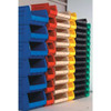 Hang & Stack Storage Bin, Polypropylene, Red, 9 in H, 8 1-4 in W, 18 in L  QUS265RD