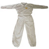 Condor Collared Disposable Coveralls, Xl, White, zipper 30C537