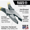 Klein 9 In. Journeyman High-Leverage Linesman Pliers with Crimping Die D213-9NECR 345806