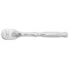 1-2" Drive 90 Geared Teeth Pear Head Style Hand Ratchet, 10" L, Chrome Finish  80220G