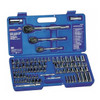 Westward 89 pc Socket Wrench Set, 1/4 in, 3/8 in, 1/2 in Drive Sizes 4PM18