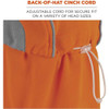 Ergodyne High Performance Hat,Orange,One Size 6650