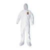 Kleenguard Liq Parti Covall HoodBoot ZipFrnt Elas WrisAnk WHT 3X 25/Cs 44336