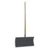 Snow Shovel, 24 in W x Aluminum Blade, 48 in L Wood Handle  6YU39