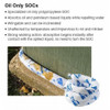 Brady Sorbent Sock, 12 gal, 3 in x 48 in, Oil, White, 12 PK OIL412