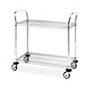 Metro Wire Cart,18 In. W,36 In. L,Chrome 4W648