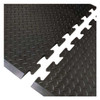 Interlocking Antifatigue Mat Tile, Rubber, 31 in W x 31 in L, 1/2 in Thick