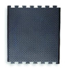 Interlocking Antifatigue Mat Tile, Rubber, 31 in W x 31 in L, 1-2 in Thick  545M3631BL