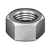 Heavy Hex Nut, 1/2"-13, Steel, Grade C, Plain, 1/2 in Ht, 50 PK