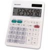 Sharp Desktop Calculator,LCD,8 Display Digits EL-310WB