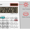 Sharp Desktop Calculator,LCD,8 Display Digits EL-310WB