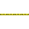 Floor Marking Tape, Polyester, Caution Watch Your Step, Black, Yellow, 3 in W., 7 mil Thickness