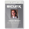 Sicurix ID Badge Holder,Vertical,PK50 BAU 67825