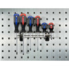 9 In. W Stainless Steel Multi-Ring Tool Holder for Stainless Steel LocBoard  66661