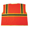 Condor High Visibility Vest,Orange-Red,3XL 53YM45