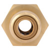 Sharkbite Push-Fit Adapter Fitting, 1-4 in Tube Size, Brass, Brass U066LF
