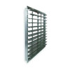 48 in 51"H-W 5.75"L Alu Wall Exhaust Shutter, 48-1/2 in x 48-1/2 in, Aluminum