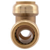 Sharkbite Tee, 1 in Tube Size, DZR Brass, Brass U374LF