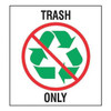 Brady Recycling Label,Vinyl,10 In. H,PK5, 20774LFLS 20774LFLS