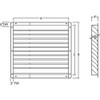 Dayton Louver,Intake,36-48 In,Galvanized Steel 3C975