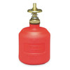 Justrite Solvent Dispensing Bottle 8 oz Polyethylene Can, Red 14004