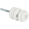 Dare Screw-On White Polyethylene Hex Head Electric Fence Insulator 3999 HD