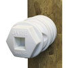 Dare Screw-On White Polyethylene Hex Head Electric Fence Insulator 3999 HD 700437