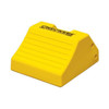Checkers Wheel Chock,10 In H,Urethane,Yellow MC3010