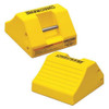 Checkers Wheel Chock,10 In H,Urethane,Yellow MC3010