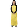 Ansell Bib Apron, Urethane, Nylon, Yellow, 55 in, Universal 56-600