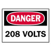 Brady Danger Label,Electrical Hazard,PK5 86059