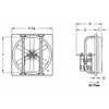 Dayton Exhaust Fan,42In Bl,Galv Steel,608 RPM 1WDC3