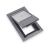 Steel City Box Cover, Floor Box Type, 1 Gang, Polycarbonate 664-CST-SW-GRY