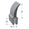 Trim-Lok Black Vinyl Seal 100 ft L, 1 3/8 in H DD1201-100