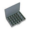 Steel, 21 compartments, 9 7/8 in D x 2 1/8 in H x 13 5/8 in W