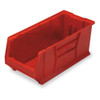 Storage Bin, Polypropylene-Polyethylene, Yellow, 10 in H, 11 in W, 23 7-8 in L  QUS953YL