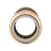 Sharkbite Push-Fit Coupling Fitting, 1-2 in Tube Size, Brass, Brass UIP3008A