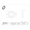 Sealing Washer, Fits Bolt Size 1-2 in Steel-Buna-N, Cadmium-Plated Finish  9500-08