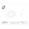 Sealing Washer, Fits Bolt Size 1-2 in Steel-Buna-N, Cadmium-Plated Finish  9500-08