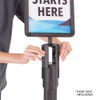 Us Weight Sentry Signholder, w-Plexiglass, 8.5x11" U2513